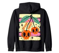Spooky and Sweet Cherries Halloween Skull Cherry Sudadera con Capucha
