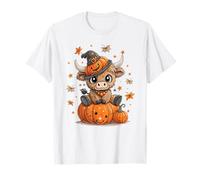 Spooky Baby Highland Cow Halloween Calabaza Animales Amante Camiseta