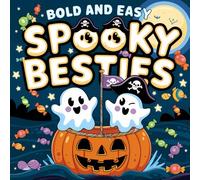 Spooky Besties Coloring Book Bold and Easy: 50 Coloring Pages for Adults and Teens Featuring Adorable Creepy Friends in Spooky Moments, Stress Relief Designs