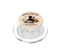 Spooky Biscuit Bakery Black Cat Hornear Humor Humor Estado de ánimo PopSockets PopGrip para MagSafe