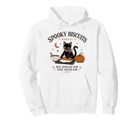 Spooky Biscuit Bakery Black Cat Hornear Humor Humor Estado de ánimo Sudadera con Capucha