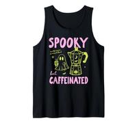 Spooky But Caffeinated Halloween Coffee Fall Autumn Vibes Camiseta sin Mangas