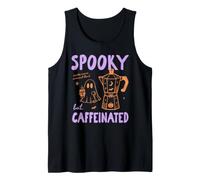 Spooky But Caffeinated Halloween Coffee Fall Autumn Vibes Camiseta sin Mangas