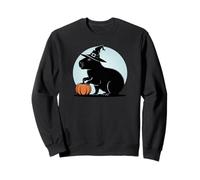 Spooky Capybara Halloween Witch Pumpkin Sudadera