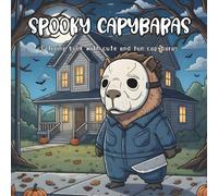 Spooky Capybaras: Coloring book with cute and fun Capybaras