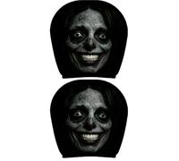 Spooky Car Seat Headrest Covers Universal Breathable 2 Piece Set