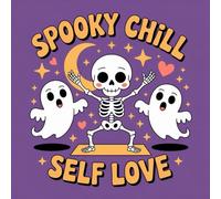 Spooky Chill Self Love Coloring Book for Kids Ages 2-8: Screen Free Quiet Time Bold Line Big Coloring Pages Rainy Day Fun For Early Learners Encourage ... GiftScreen Free Quiet Time Bold Line Big