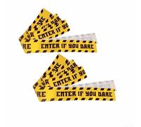 Spooky - Cinta de peligro de Halloween de 10 m con zona zombi y advertencias de Enter If You Dare para decoración de patio y fiesta (1)