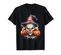 Spooky Clown with Pumpkins For Halloween Camiseta