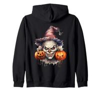 Spooky Clown with Pumpkins For Halloween Sudadera con Capucha