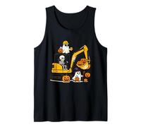 Spooky Construction Trucks Toddler Halloween Costume Camiseta sin Mangas