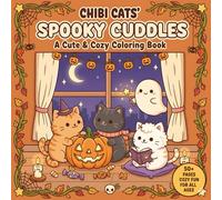 Spooky Cozy Cats Coloring Book: Cute cat Halloween Scenes for Kids ,Teens and Adults to Relax and Coloring pages || 50+ Bold Easy Single-Sided Pages ... Costumes, Pumpkins, Ghosts, and Fall Scenes