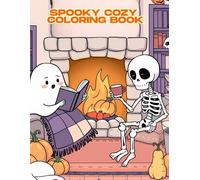 Spooky Cozy Coloring Book: Cute & Creepy Fun for Teens and Adults - Relaxing Halloween-Inspired Pages for Stress Relief & Creativity