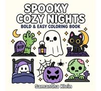 Spooky Cozy Nights: Hygge-Inspired Halloween Bold & Easy Coloring Book for Kids and Adults (Spooky Cozy Series)
