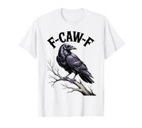 Spooky Crow Bird Creepy Night Gothic Halloween Scene Camiseta