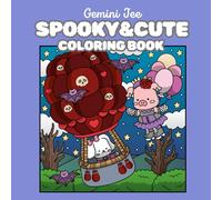 Spooky&Cute Coloring Book: Supper Cute Halloween Coloring Book for Teens and Adults with Gothic Style, Bold-Simple-Easy design for Relaxation.