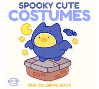 Spooky Cute Costumes: Mini Coloring Book Featuring Bold and Easy Cozy Halloween Inspired Illustrations