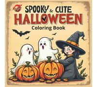 Spooky Cute Halloween Coloring Book: Unique Vintage Illustrations for Kids & Adults (Bold Line Art) (Vintage Charm Coloring Collection)