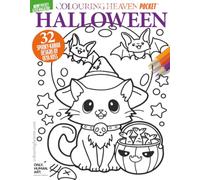 Spooky Cute Halloween Colouring Book: | 32 Spooky Halloween Colouring Pages | Cute & Cosy Colouring for All Ages | Pocket Colouring