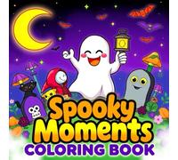 Spooky Cute Moments Coloring Book for Adults: Relaxing and Fun Halloween Scenes to Color and Enjoy