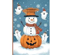 Spooky Cute Pumpkin Snowmen Kids Journal | 6x9 Writing Composition Notebook for School & Fun
