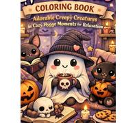 “Spooky Cutie Coloring Book: Adorable Creepy Creatures in Cozy Hygge Moments for Relaxation FOR KIDS