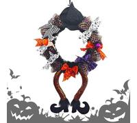 Spooky Door Wreath, Halloween Party Decoration, Front Hanging Accent