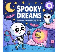 Spooky Dreams Coloring Book: Cute Illustration for Adult and Teens Featuring Chibi Ghost Life with Relaxation and Stress Relief