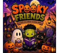 Spooky Friends: A Cute & Cozy Halloween Coloring Book