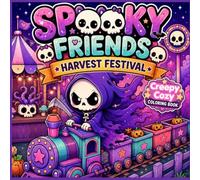Spooky Friends Harvest Festival Creepy Cozy Coloring Book: Fun Fantasy Kawaii and Spooky Images for Adults