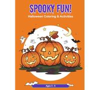 Spooky Fun! Halloween Coloring and Activities: Halloween Coloring Pages with Word Search, Letter Tracing, and Word Scramble for Preschool Children Ages 3 to 5