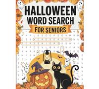 Spooky & Fun Halloween Word Search for Seniors: 1000+ Word of Halloween Themed Large Print Word Find Puzzles for Holidays (With Full Solutions) (Seasonal Fun Word Search for Seniors)