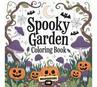 Spooky Garden Coloring Book: A Bold and Easy Coloring Pages of Cute Carnivorous Plants, Friendly Ghosts, and Whimsical Garden Scenes.