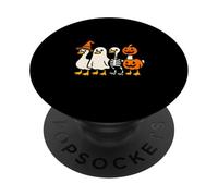 Spooky Goose Halloween Tonto Meme Divertido Mujeres Niños PopSockets PopGrip Adhesivo