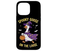 Spooky Goose On The Loose Funny Witch Pumpkin Halloween Carcasa para iPhone 14 Pro MAX