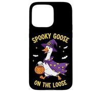 Spooky Goose On The Loose Funny Witch Pumpkin Halloween Carcasa para iPhone 15 Pro MAX