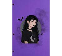 Spooky Goth Girl: Purple Gothic Lined Notebook for Women: Dark Alternative Journal for Goth Girls, Halloween Lovers, Horror Fans, Notes, Lists and Everyday Thoughts