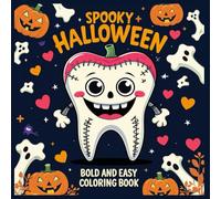Spooky Halloween bold and easy coloring book: 50+Bold and Simple Halloween Coloring Pages for Kids Ages 3-6 | Fun, Spooky (But Not Scary) Designs for Early Learners