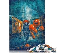 Spooky Halloween Clown Puzzle Imposible,desafío for Adults Juego Educativo 1000 Piezas Obra De Arte De Juego De para Adultos, Regalos A Partir De 14 Años 500pcs (52x38cm)