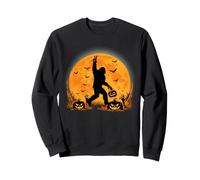 Spooky Halloween Full Moon Bigfoot Pumpkin Funny Sasquatch Sudadera