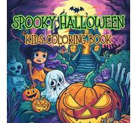 Spooky Halloween Kids Coloring Book: Cute Monsters, Witches, Ghosts, and Vampires | Fun and Easy Halloween Coloring Pages for Kids Ages 4-8