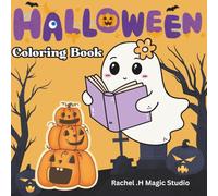 Spooky Halloween Party: simple &cute animal halloween coloring book- for kids & Adults