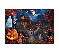 Spooky Halloween Puzzles For Adults | 1000 Pieces Haunted House Family Jigs