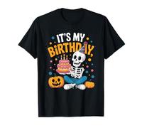 Spooky Halloween Skeleton Birthday Party Vibes Camiseta