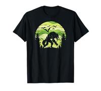 Spooky Halloween Werewolf en la naturaleza, murciélagos y Camiseta