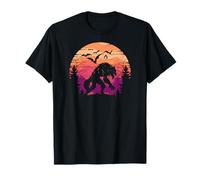Spooky Halloween Werewolf en la naturaleza, murciélagos y Camiseta