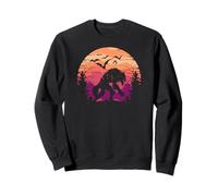 Spooky Halloween Werewolf en la naturaleza, murciélagos y Sudadera