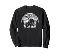 Spooky Halloween Werewolf en la naturaleza, murciélagos y Sudadera