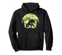 Spooky Halloween Werewolf en la naturaleza, murciélagos y Sudadera con Capucha