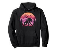 Spooky Halloween Werewolf en la naturaleza, murciélagos y Sudadera con Capucha